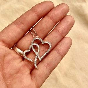 Stunning Double Heart Necklace